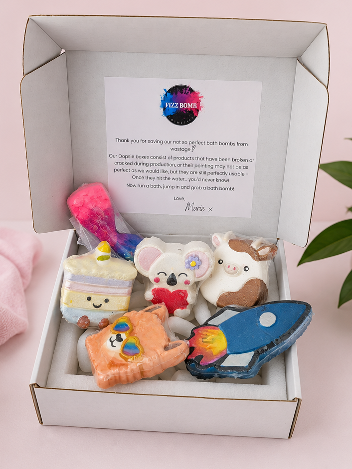 OOPSIE Mystery Bath Bomb Box (5 items)